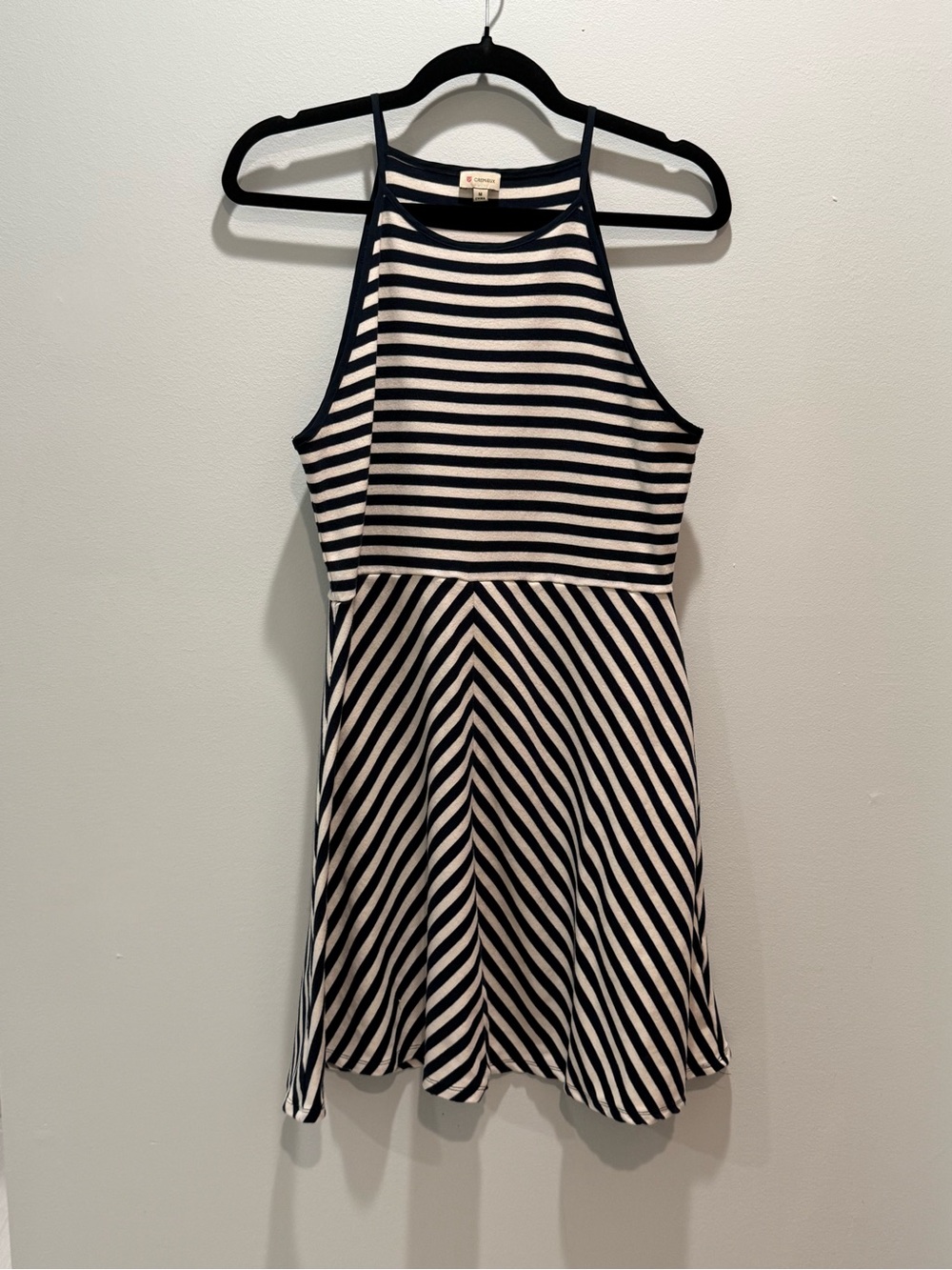 Daniel Cremieux Navy and White Striped Tank Dress